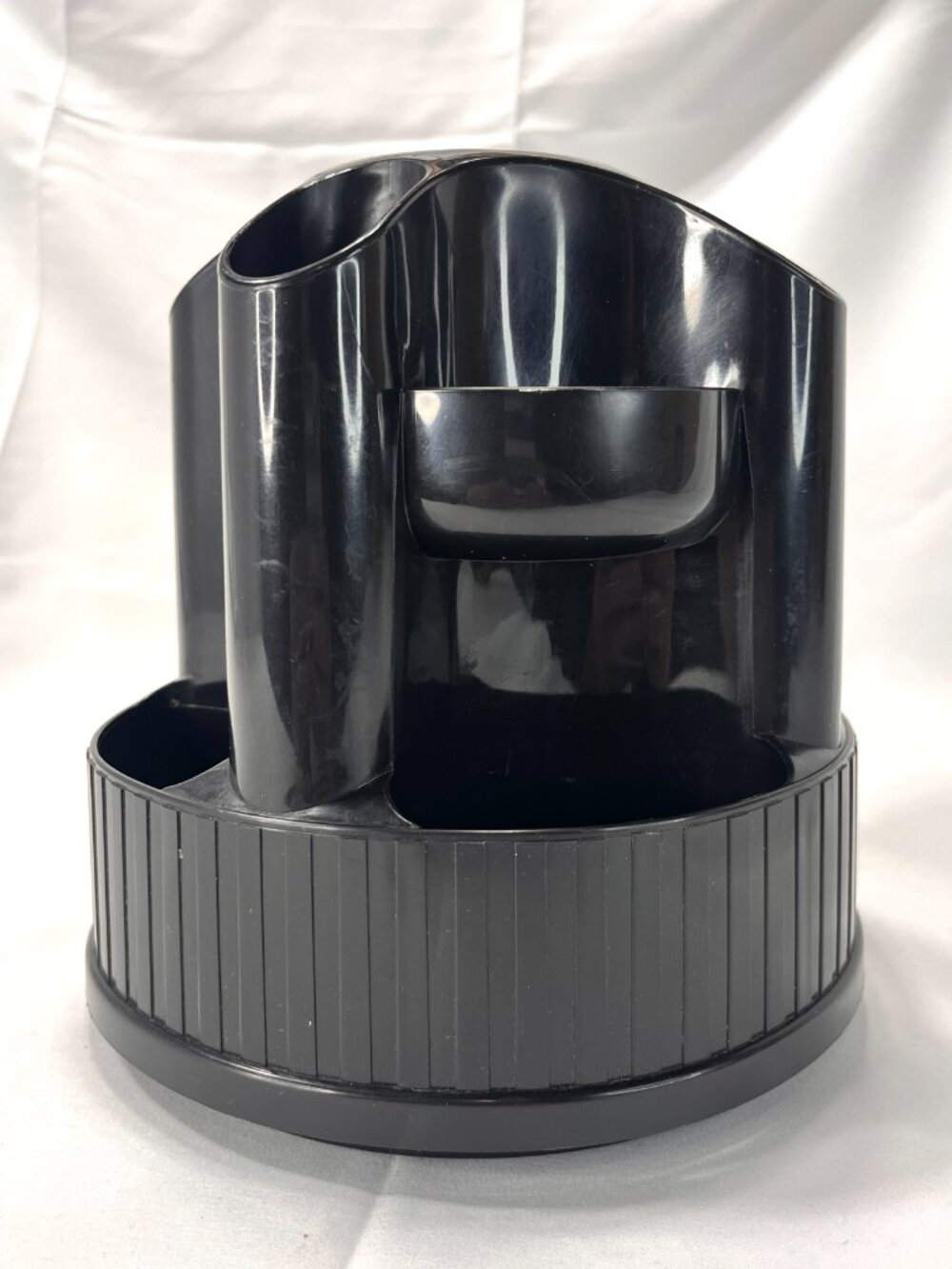 Vintage Black Oxford Design & Mechanics SDI Rotating Desk Art Caddy Organizer